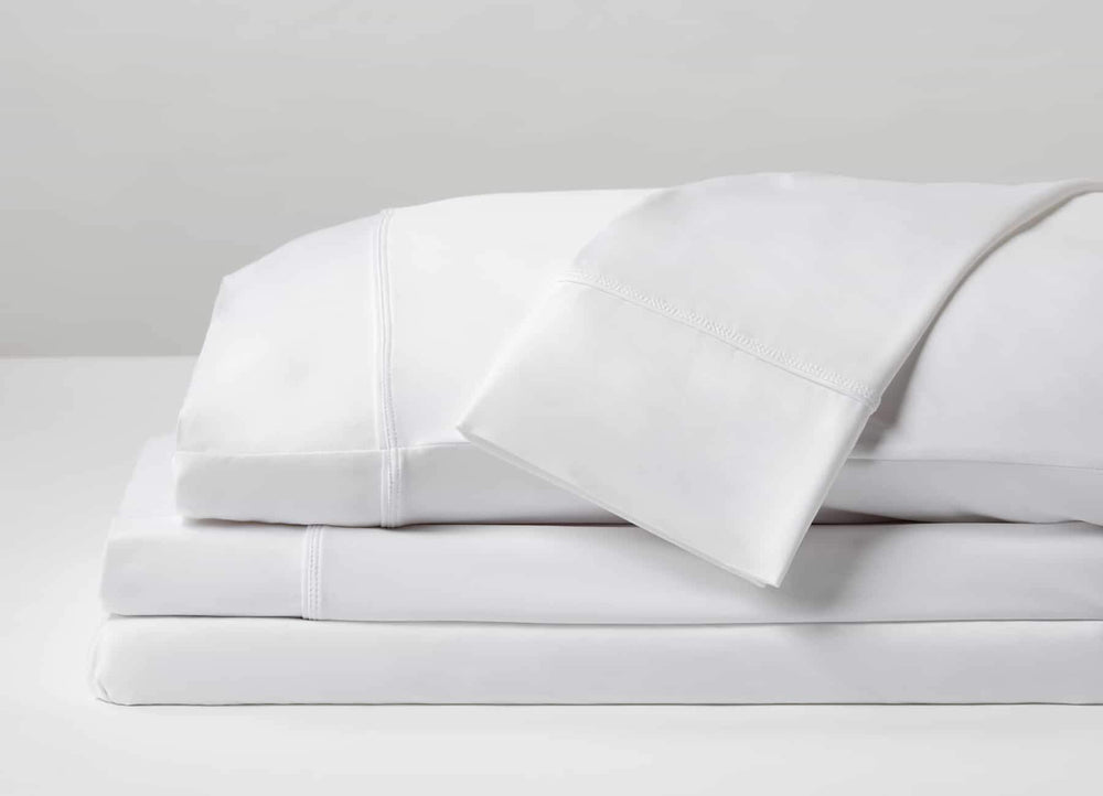 Original Performance Sheet Set Image Shown Folded and Stacked in Bright White #choose-your-color_bright-white